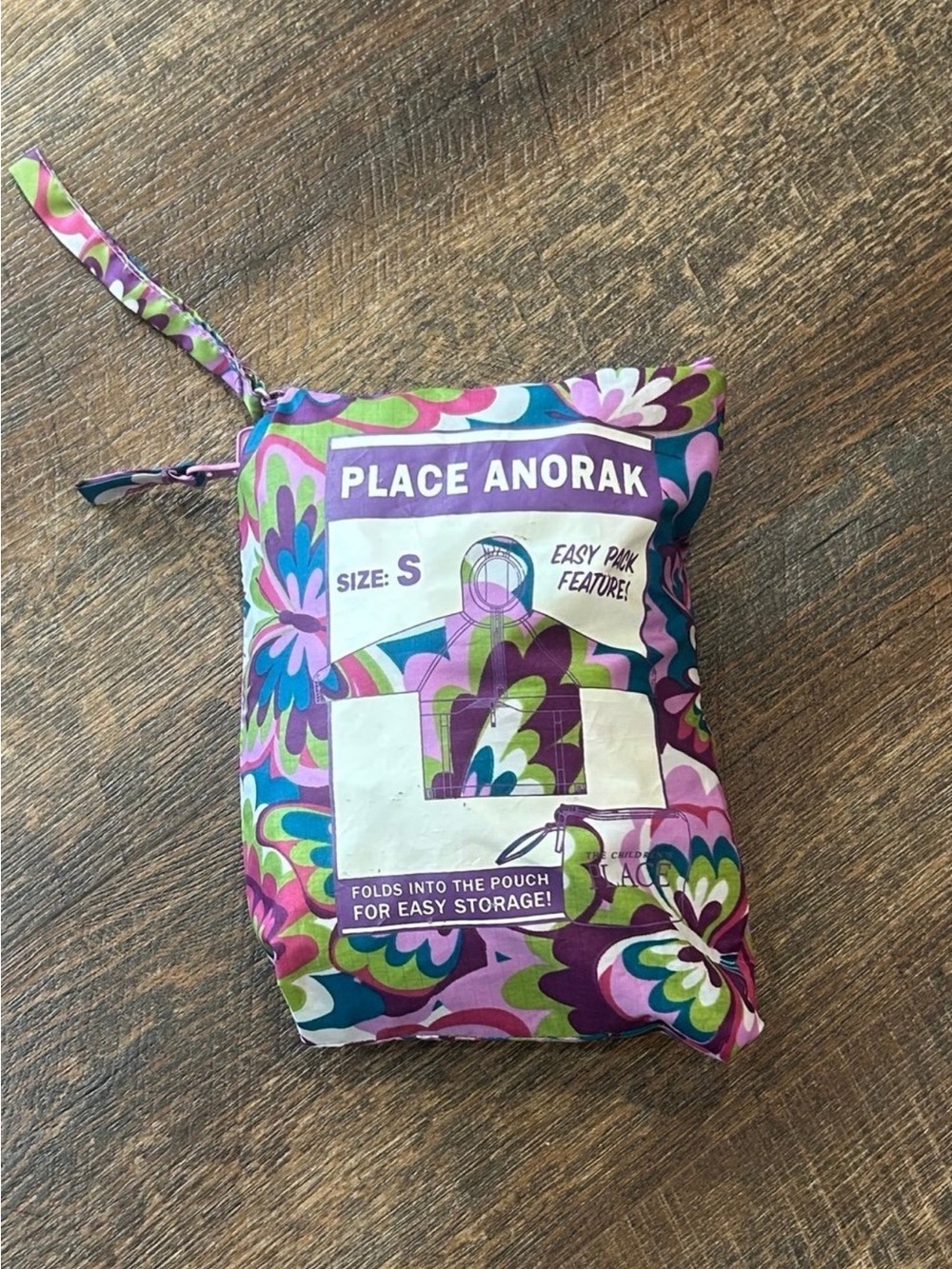 The Children's Place Packable Floral Anorak - Purple, Green, Pink